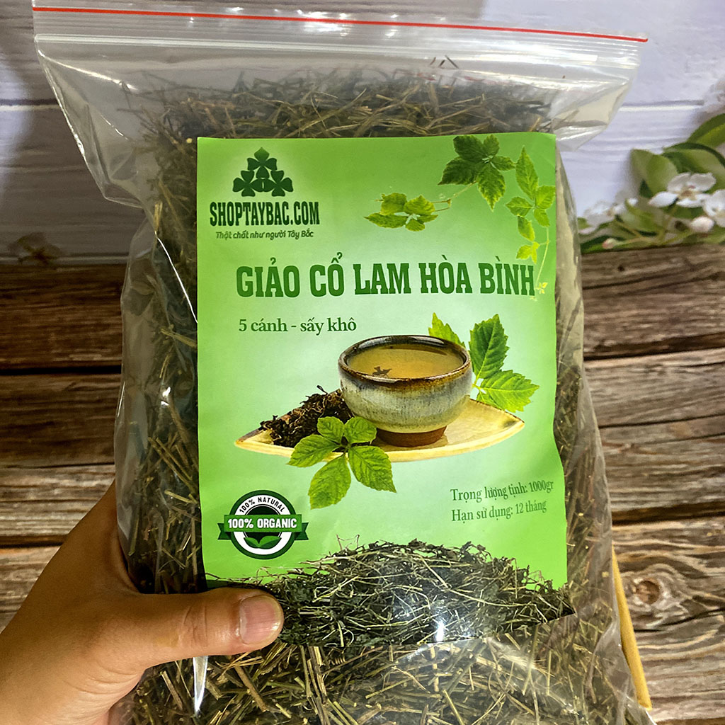 Giảo cổ lam Hòa Bình đóng túi 500gr