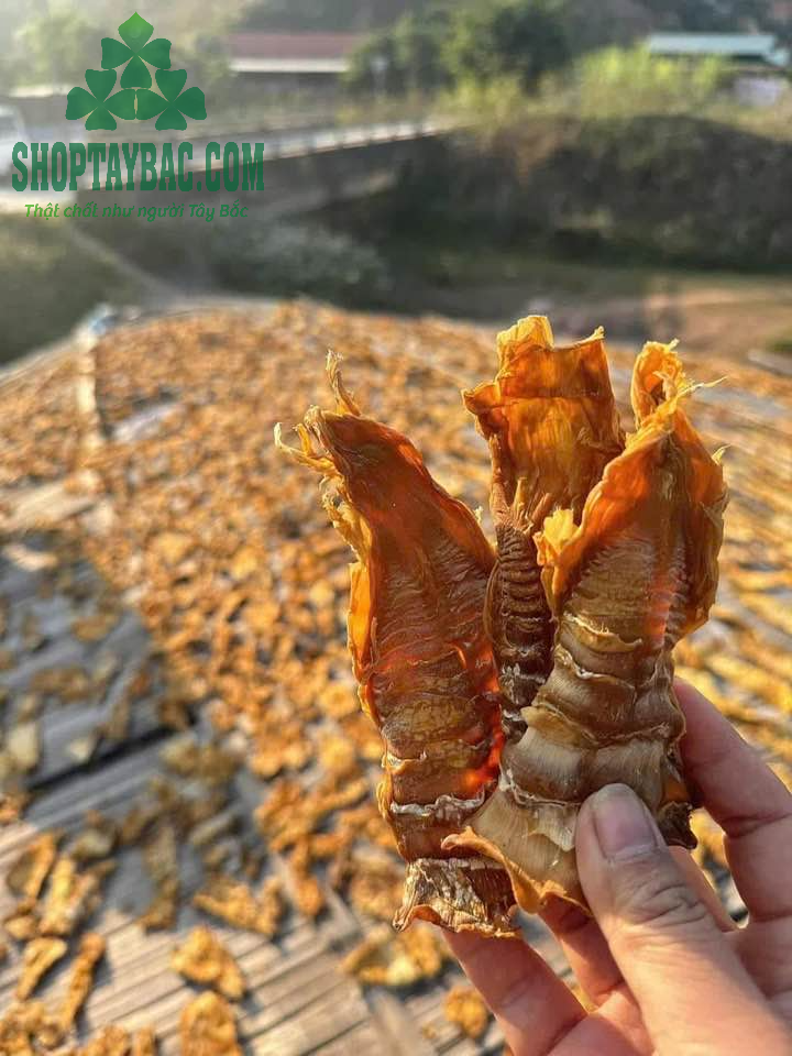 Măng nứa khô mang hương vị thơm ngon đặc trưng