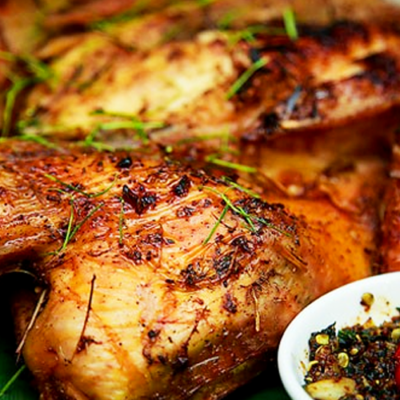 Thịt gà nướng chấm chẩm chéo thơm ngon đúng điệu
