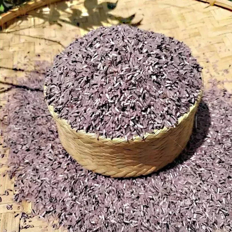 Gạo tẻ nương tím đặc sản