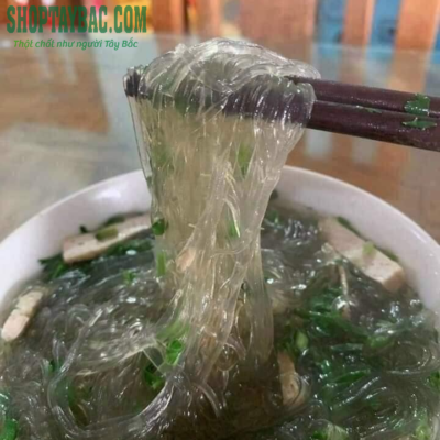 Canh miến dong nấu nước luộc gà