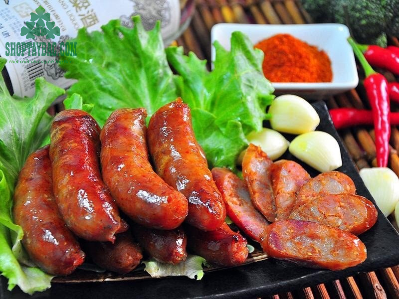 Lạp xưởng gác bếp tại Shop Tây Bắc