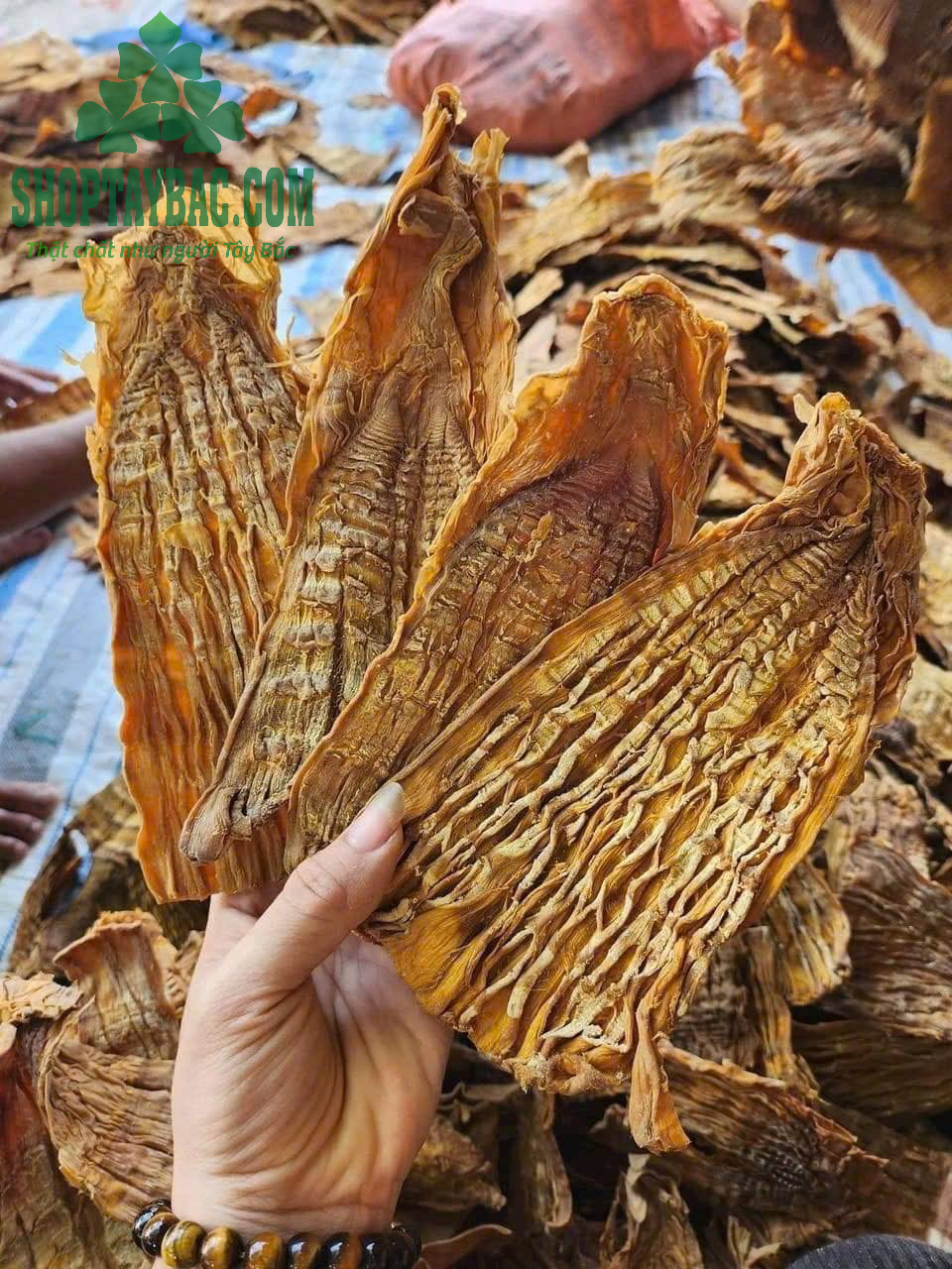 Măng mầm được bà con thu hái đúng vụ, phơi sấy thủ công