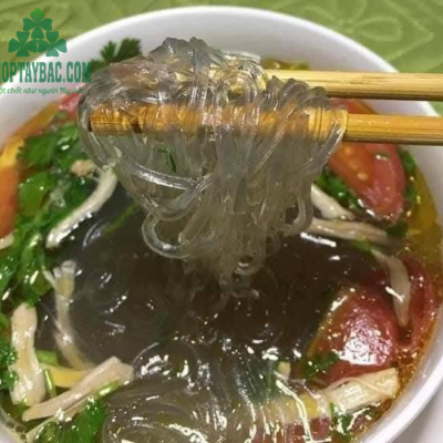 Miến dong nguyên chất Phia Đén nấu không bị nát