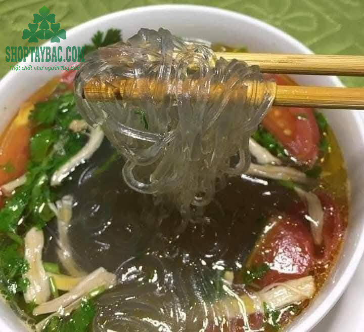 Miến dong nguyên chất Phia Đén nấu không bị nát