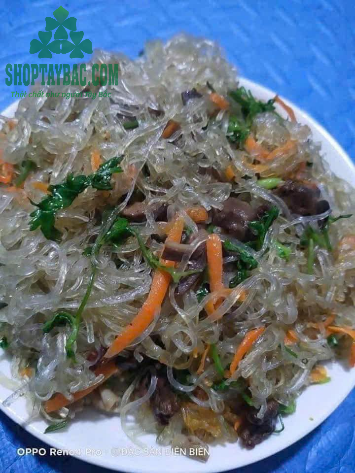 Miến xào lòng mề gà