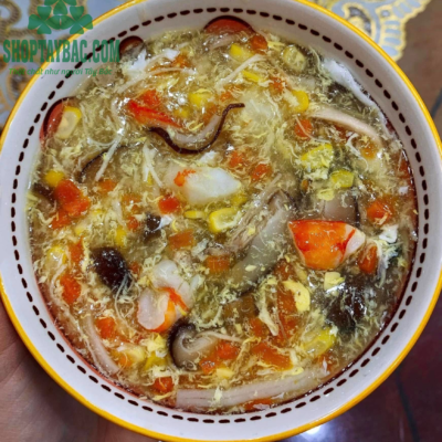 Súp gà nấm hương
