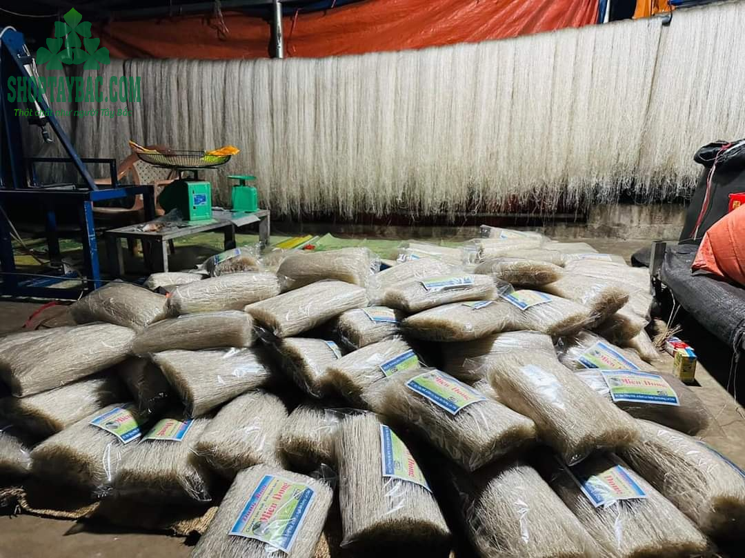 Xưởng sản xuất miến tại Nguyên Bình, Cao Bằng