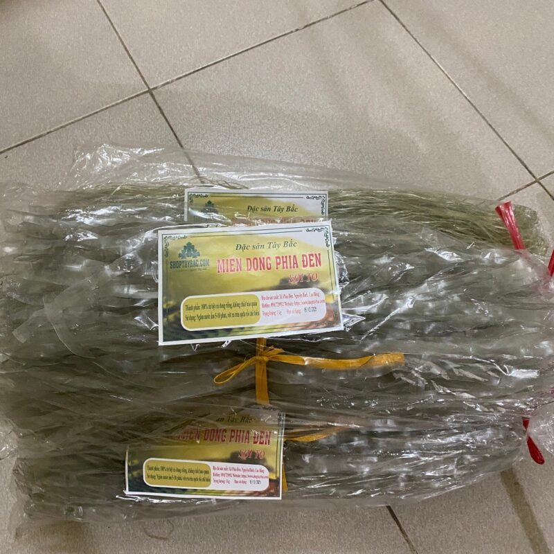 Miến dong Phia Đén Cao Bằng ( combo 1kg sợi to + 1kg sợi nhỏ)