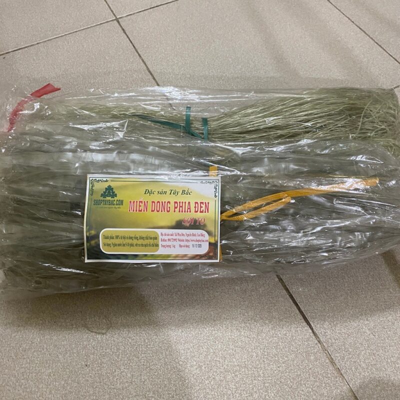 Miến dong Phia Đén Cao Bằng ( combo 1kg sợi to + 1kg sợi nhỏ)