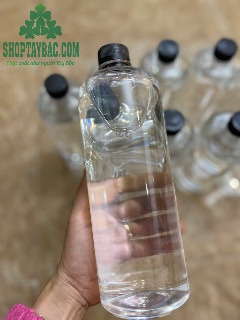 Rượu men lá đóng chai 1 lít