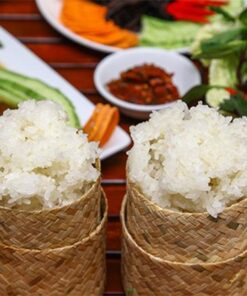 Xôi nếp nương trong cỗ người Lai Châu