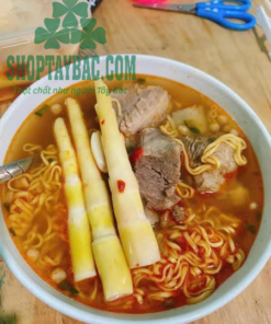 Măng trúc ngâm tỏi ớt ăn kèm mỳ tôm, bún, phở