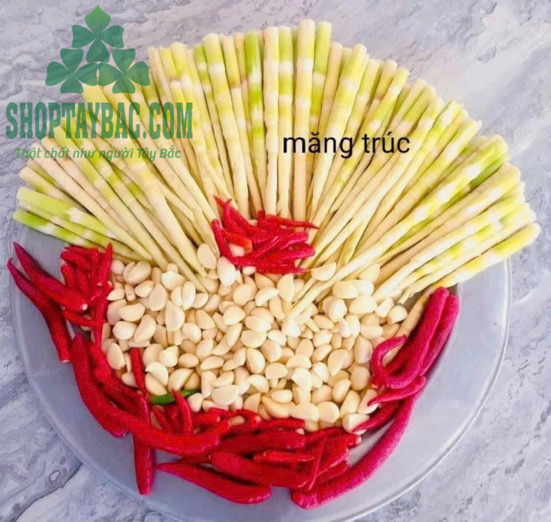 Măng trúc ngâm tỏi ớt (hộp 1kg)