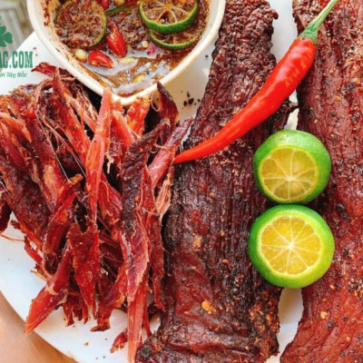 Thịt bò gác bếp