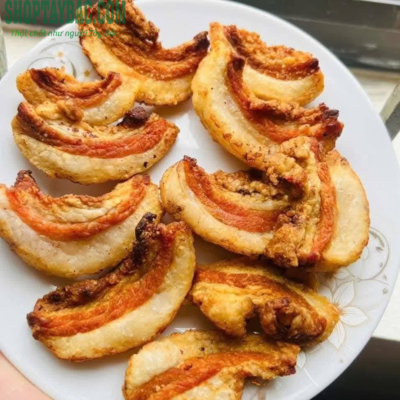 Top mỡ thơm ngon giòn rụm ăn kèm dưa chua