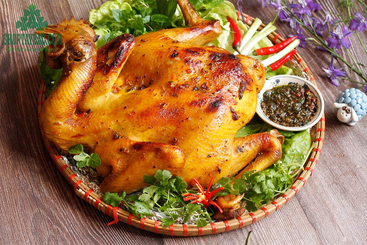 Gà nướng chấm chẩm chéo