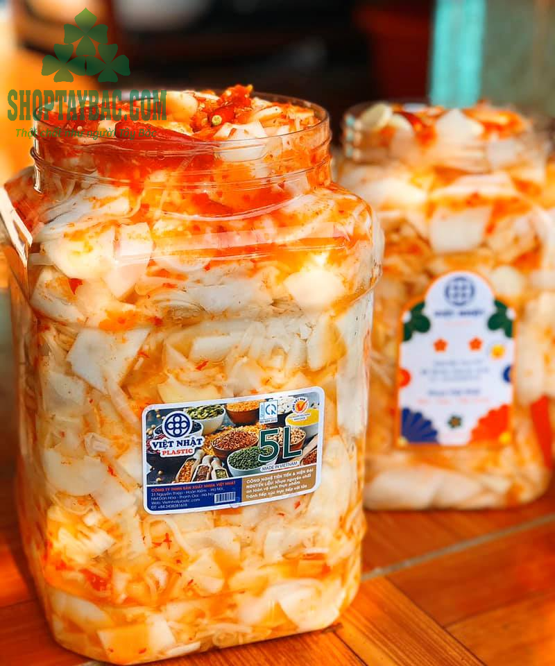 Măng ớt ngâm thơm ngon chuẩn vị Tây Bắc