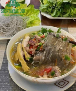 Miến dong nấu nước luộc gà thơm ngon đúng điệu