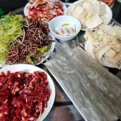 Miến dong sợi to rất phù hợp với ăn lẩu, nấu canh