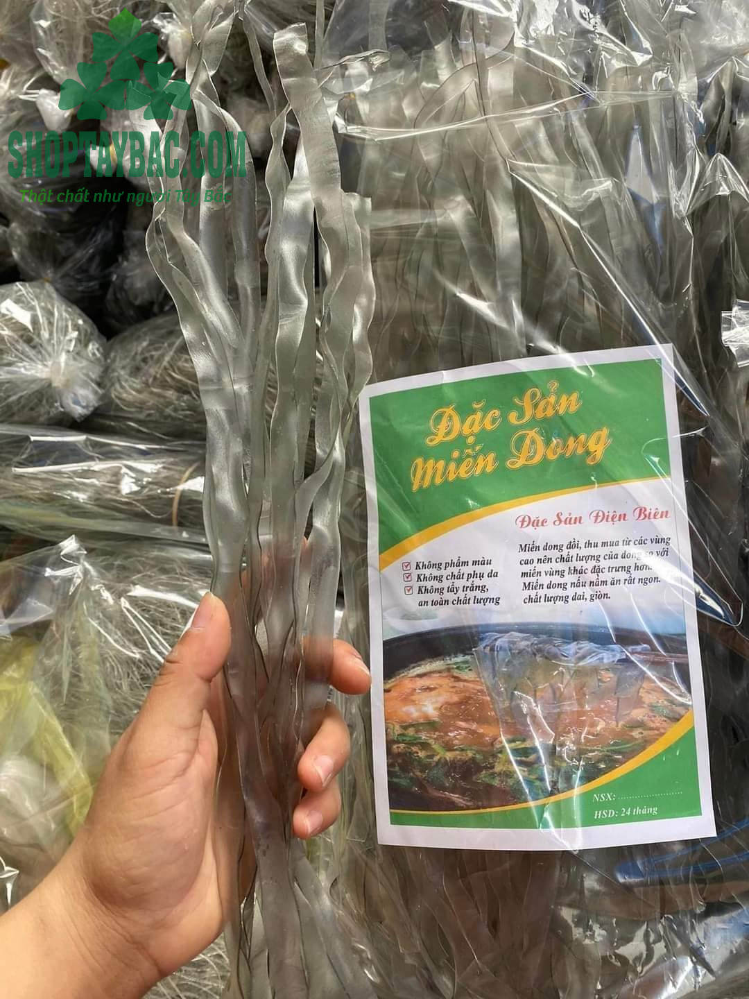 Miến được sản xuất tại làng nghề truyền thống miến dong Điện Biên
