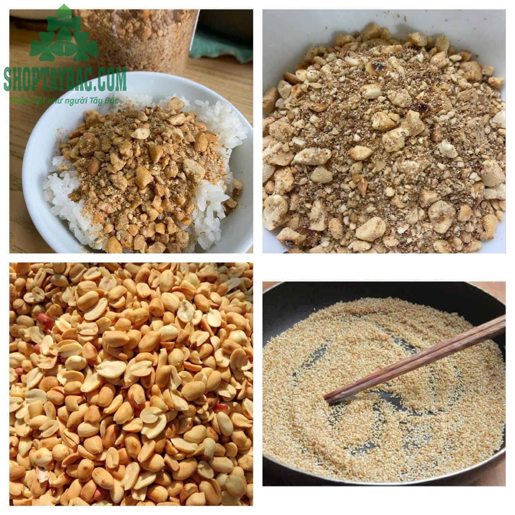 Muối lạc vừng giã tay thủ công