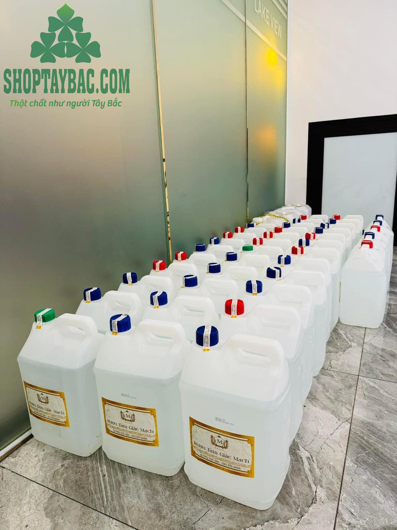Rượu tam giác mạch đóng can 5 lít cho khách sỉ