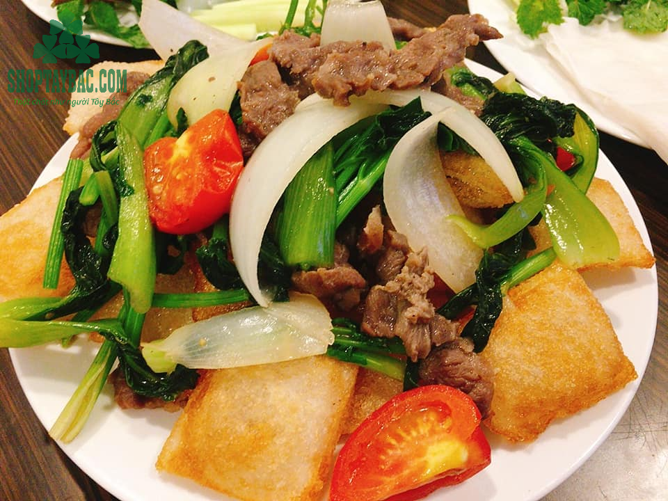 Thịt bò xào cần tỏi