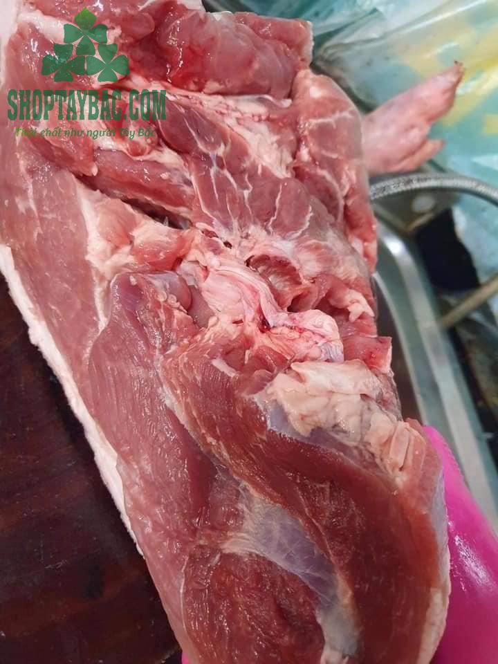Thịt mông lợn mán đen