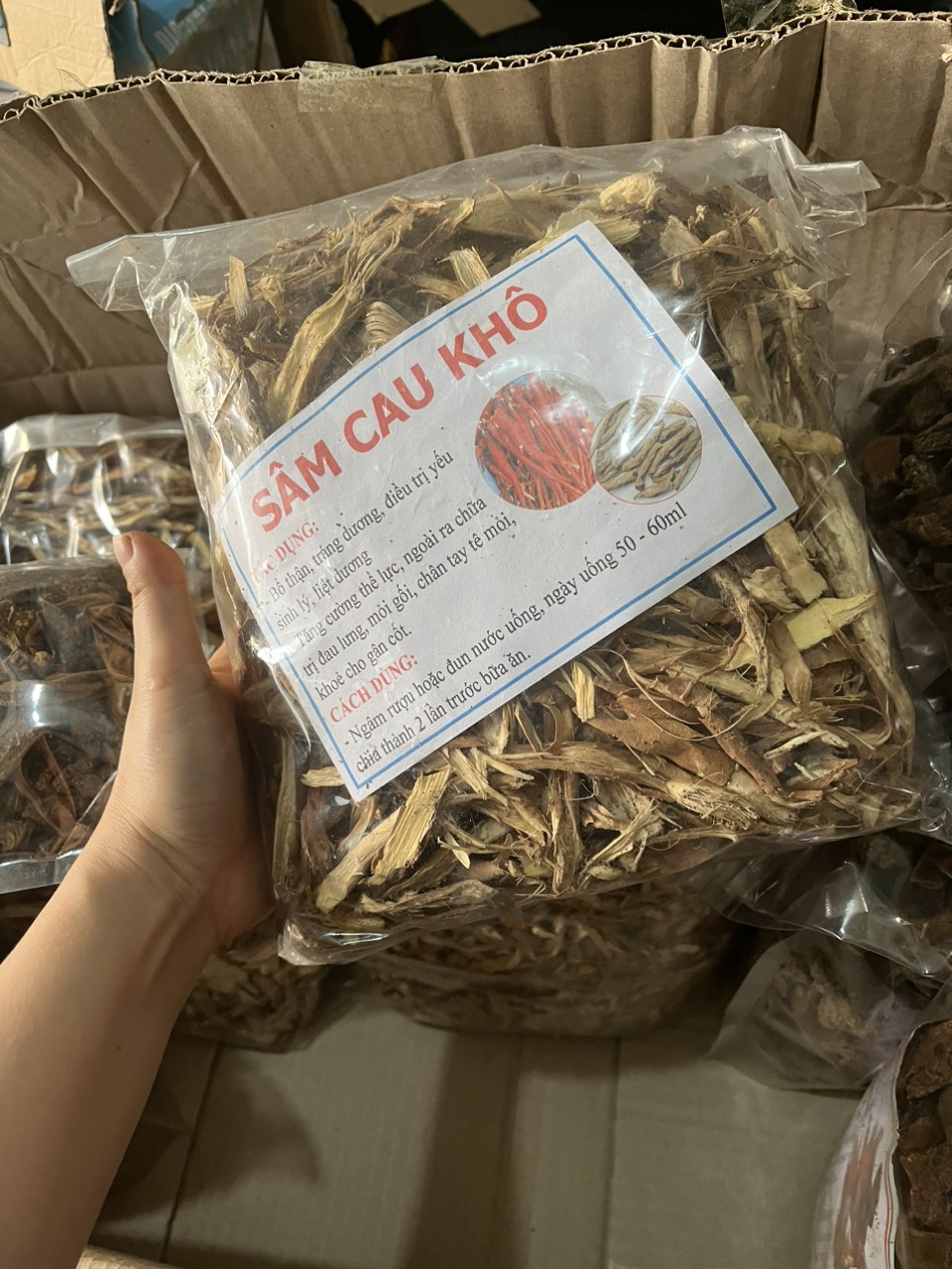 Sâm cau khô đóng túi 1kg