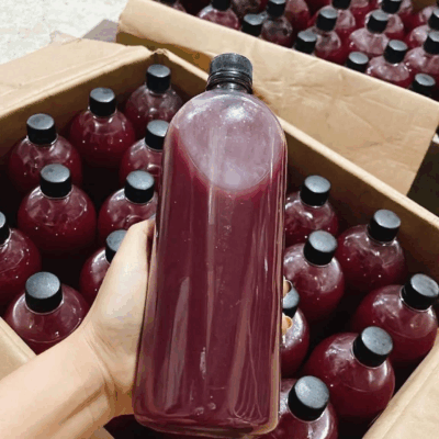 Rượu nếp cẩm đóng hàng cho khách xa