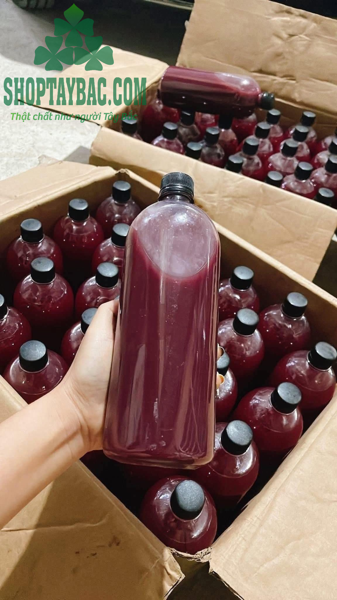 Rượu nếp cẩm (1 lít)