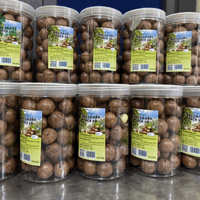 Hạt mắc ca tách vỏ đóng hộp tiện sử dụng