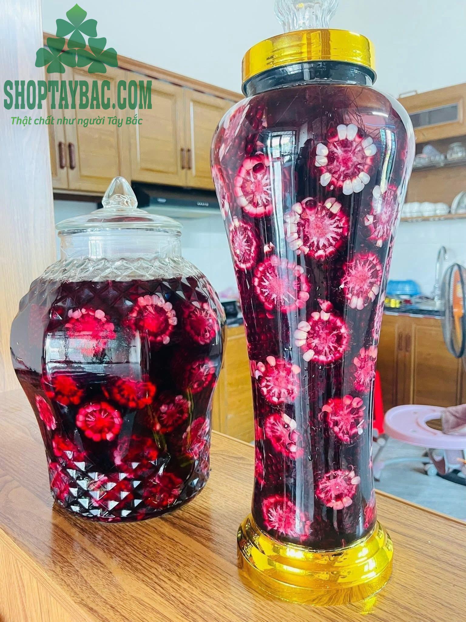 Rượu ngâm ngô tím thơm ngon đặc trưng