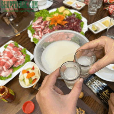 Rượu cốm sữa thơm ngon phù hợp cho các buổi liên hoan, hội nghị