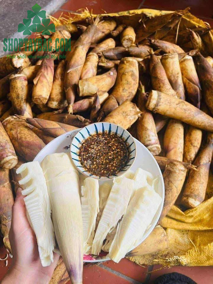 Măng vầu tươi chấm chẩm chéo